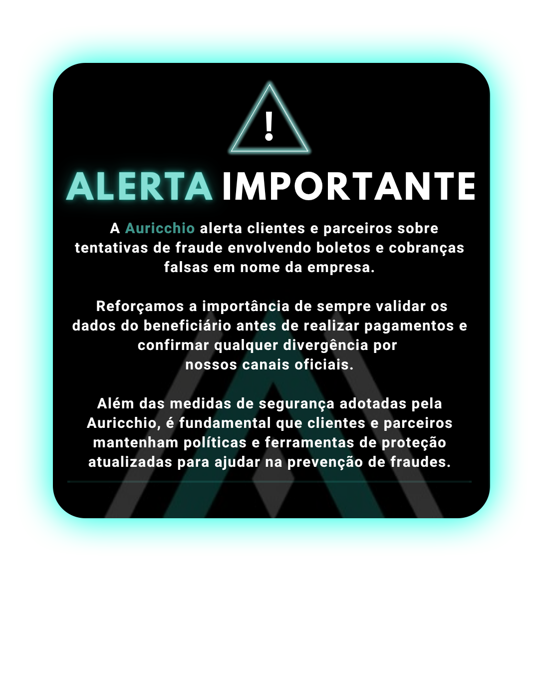 Aviso Importante Auricchio